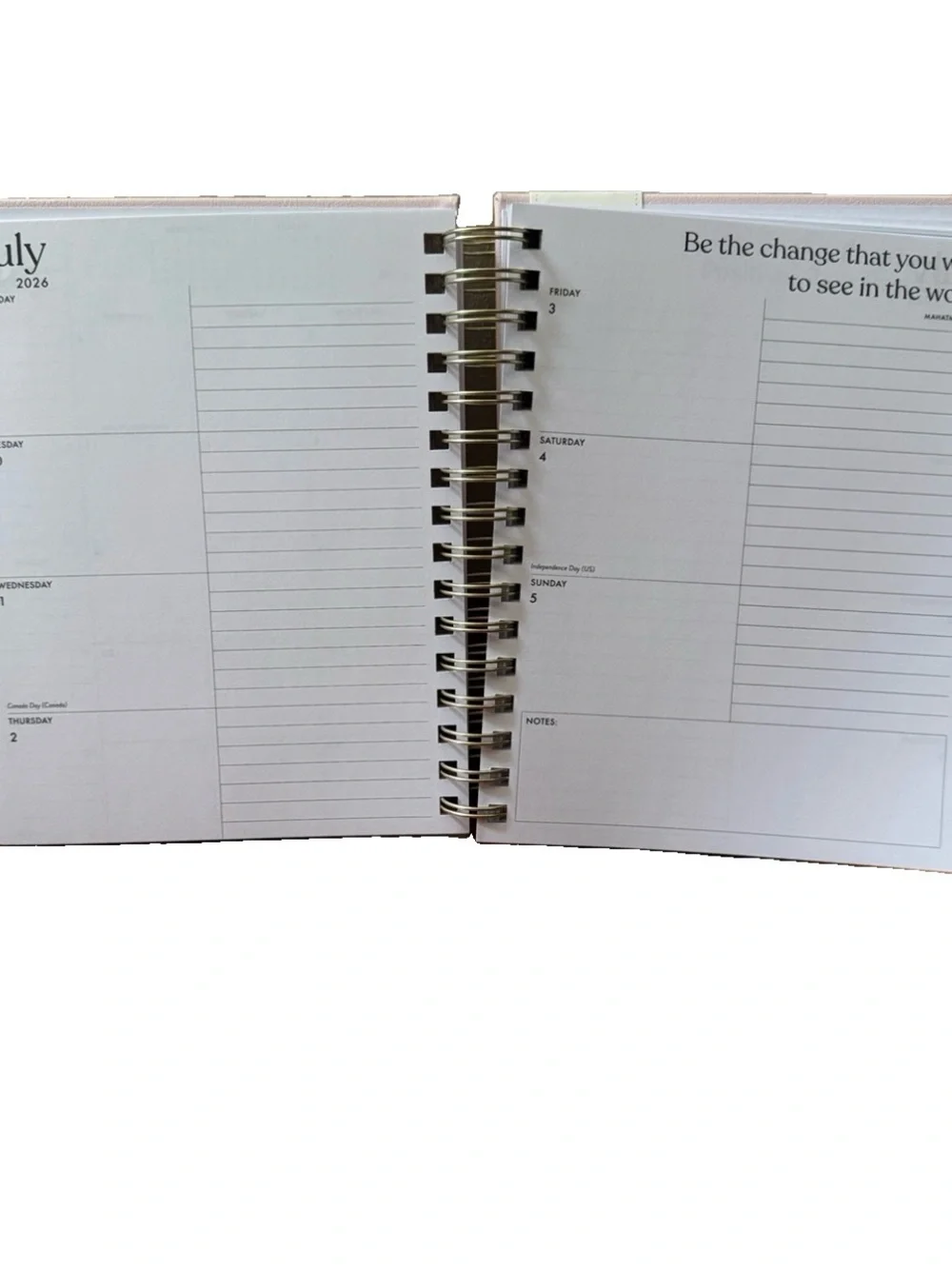 Eccolo Planner 2026- 2027 18-Month Weekly & Monthly Planner Hard Cover 8x7.5”